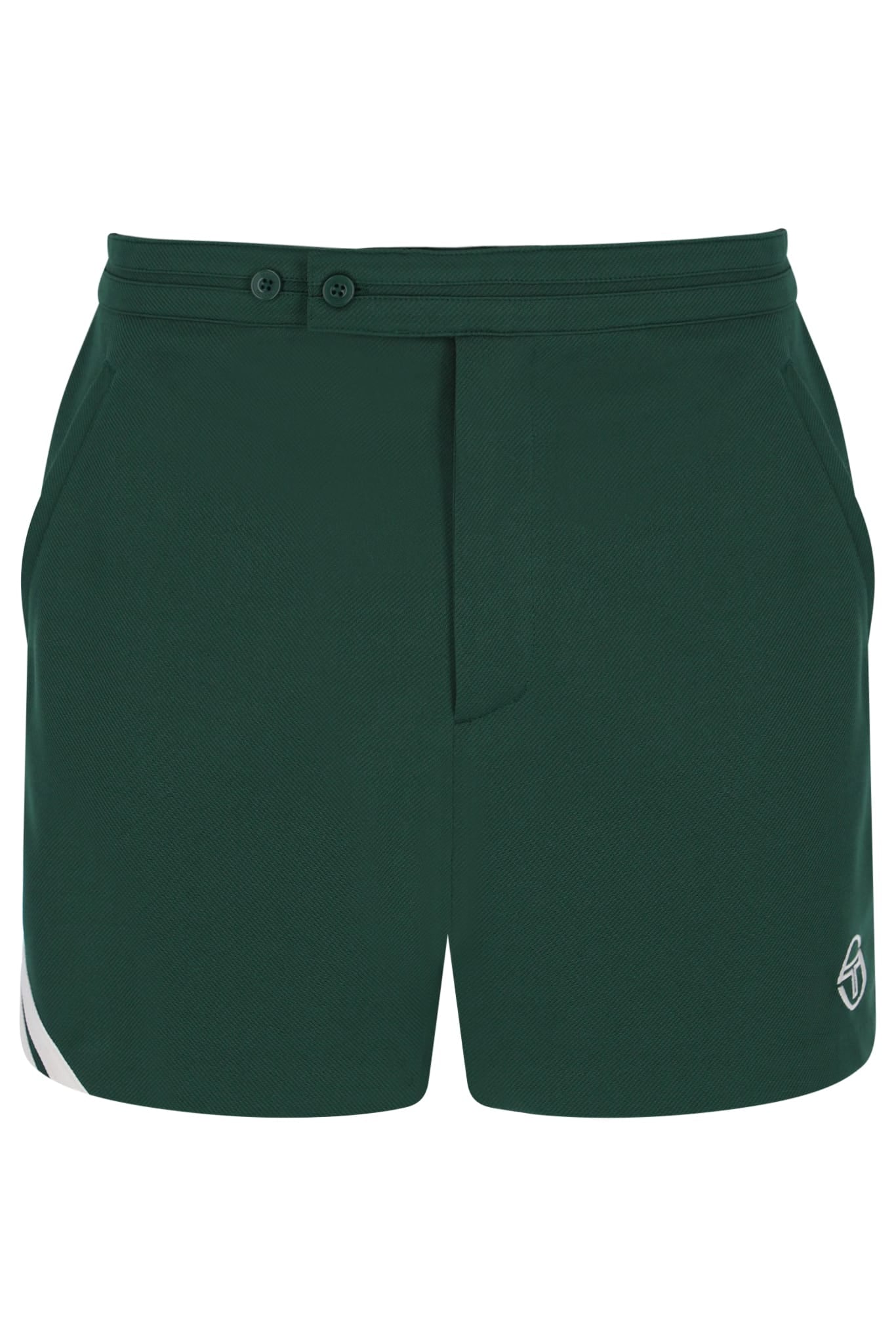 Time Tennis Shorts in Pine Needle/Gardenia