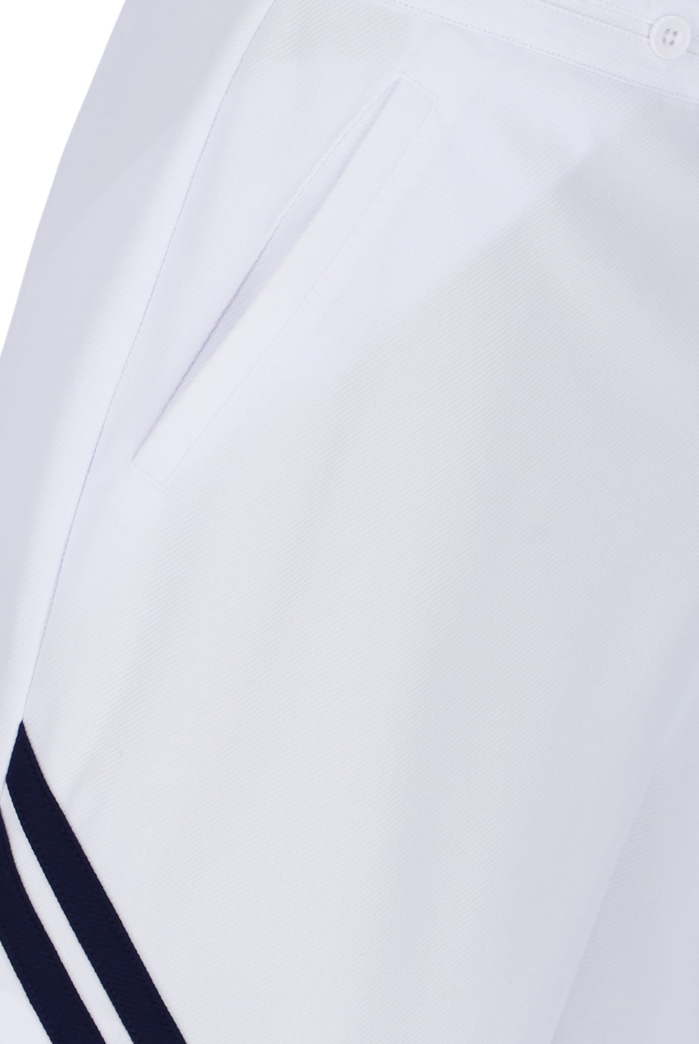 Time Tennis Shorts in White/Martime Blue