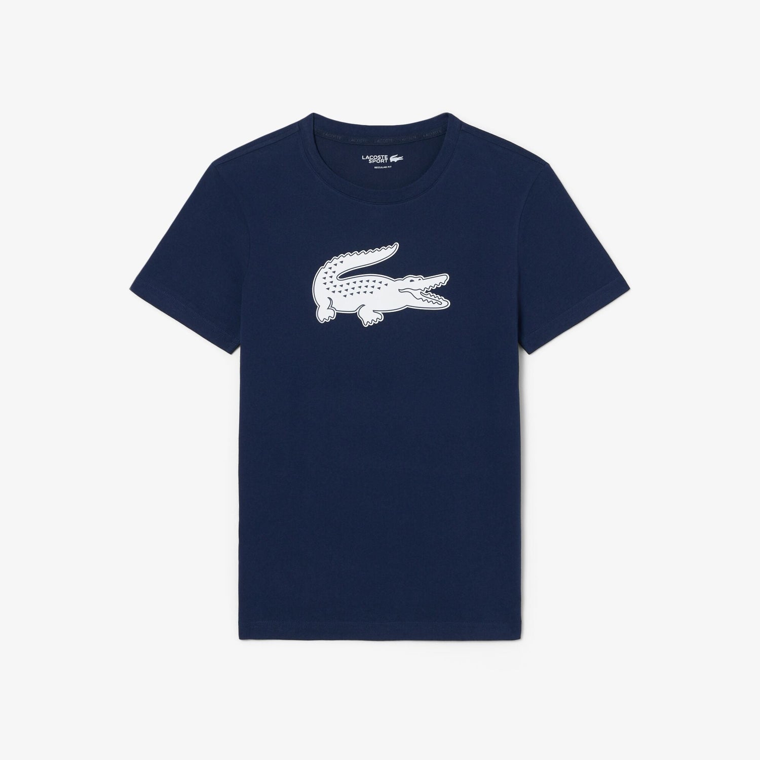 Ultra Dry Crewneck T-shirt in Blue Marine/Blanc