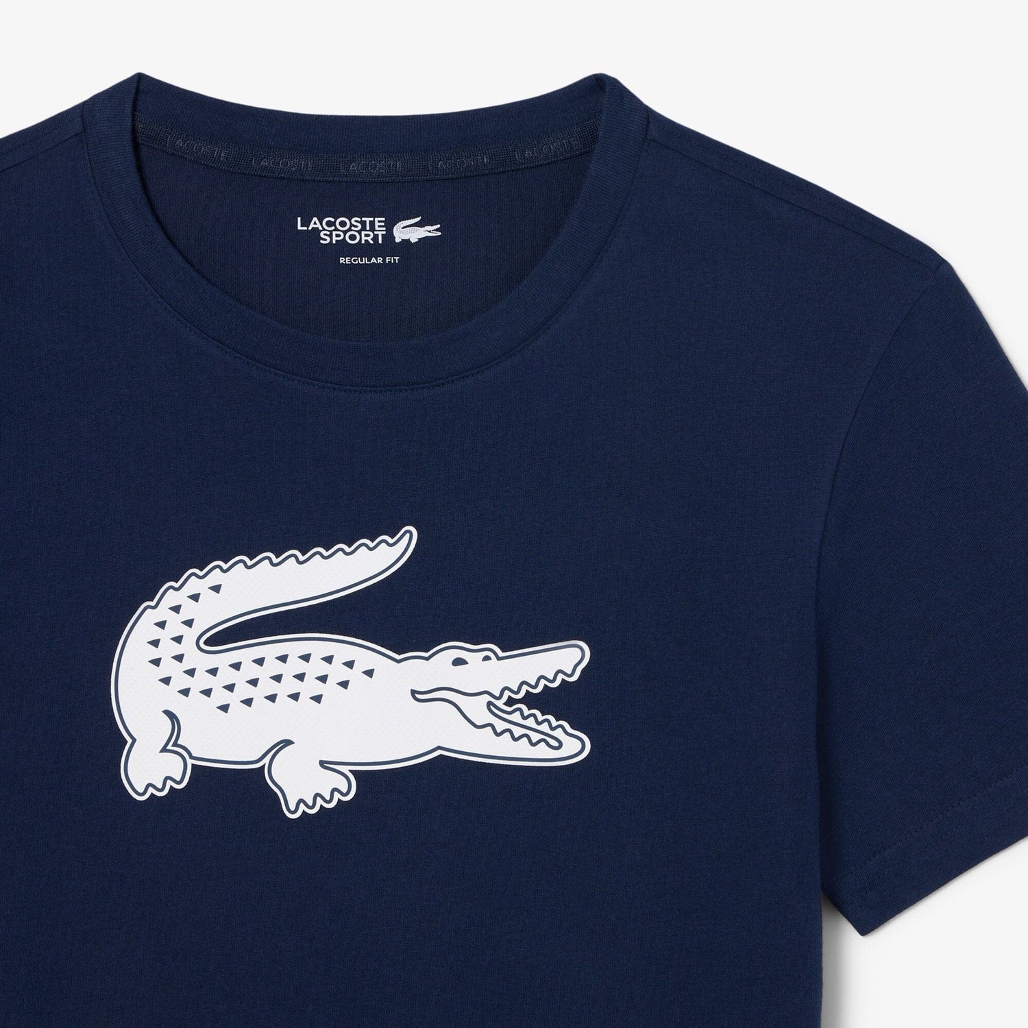 Ultra Dry Crewneck T-shirt in Blue Marine/Blanc
