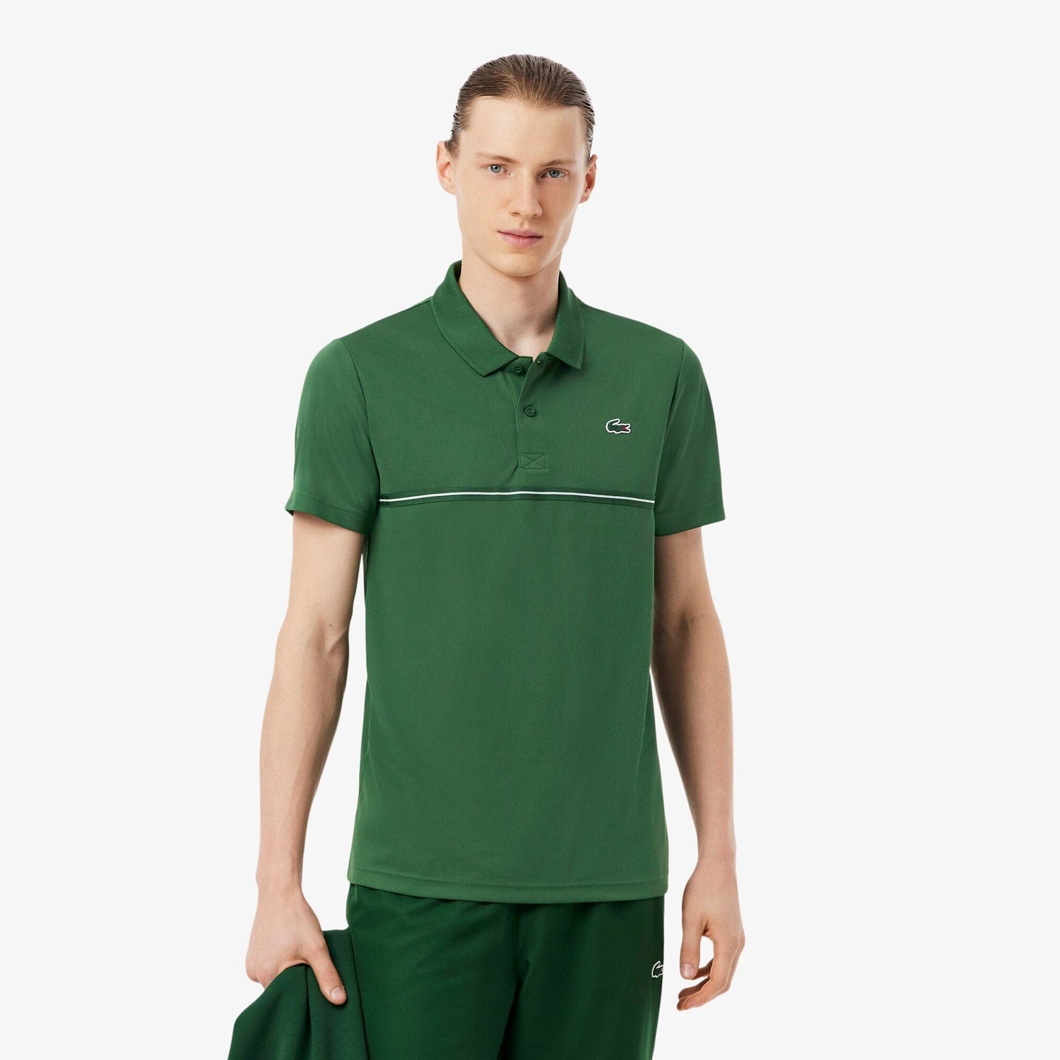 Ultra Dry Off Court Polo in Vert Green
