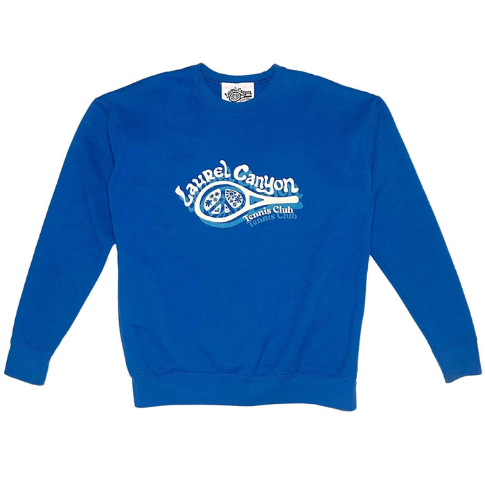 Unisex Laurel Canyon Tennis Club Crewneck Sweatshirt in Blue