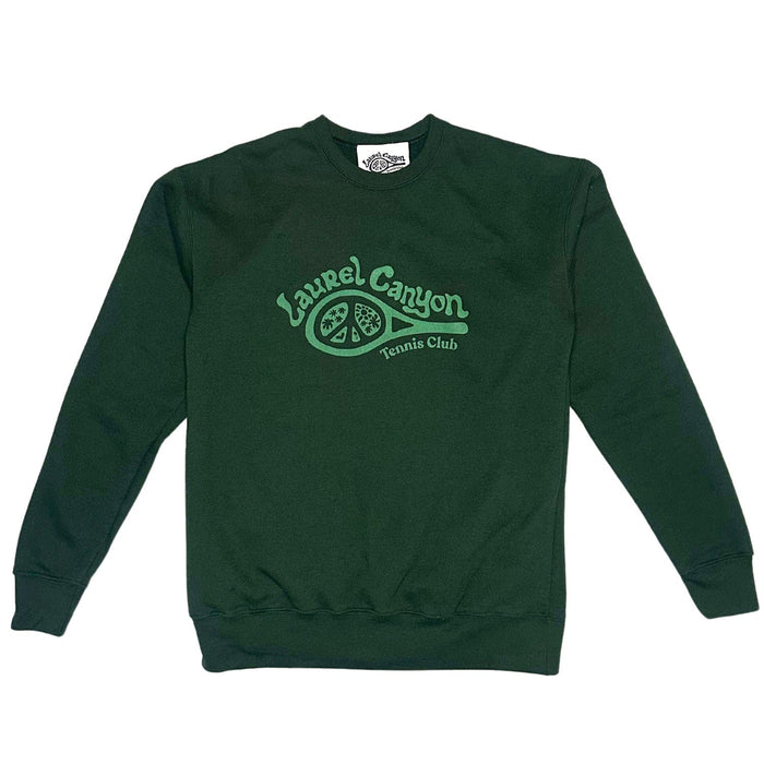 Unisex Laurel Canyon Tennis Club Crewneck Sweatshirt in Dark Green