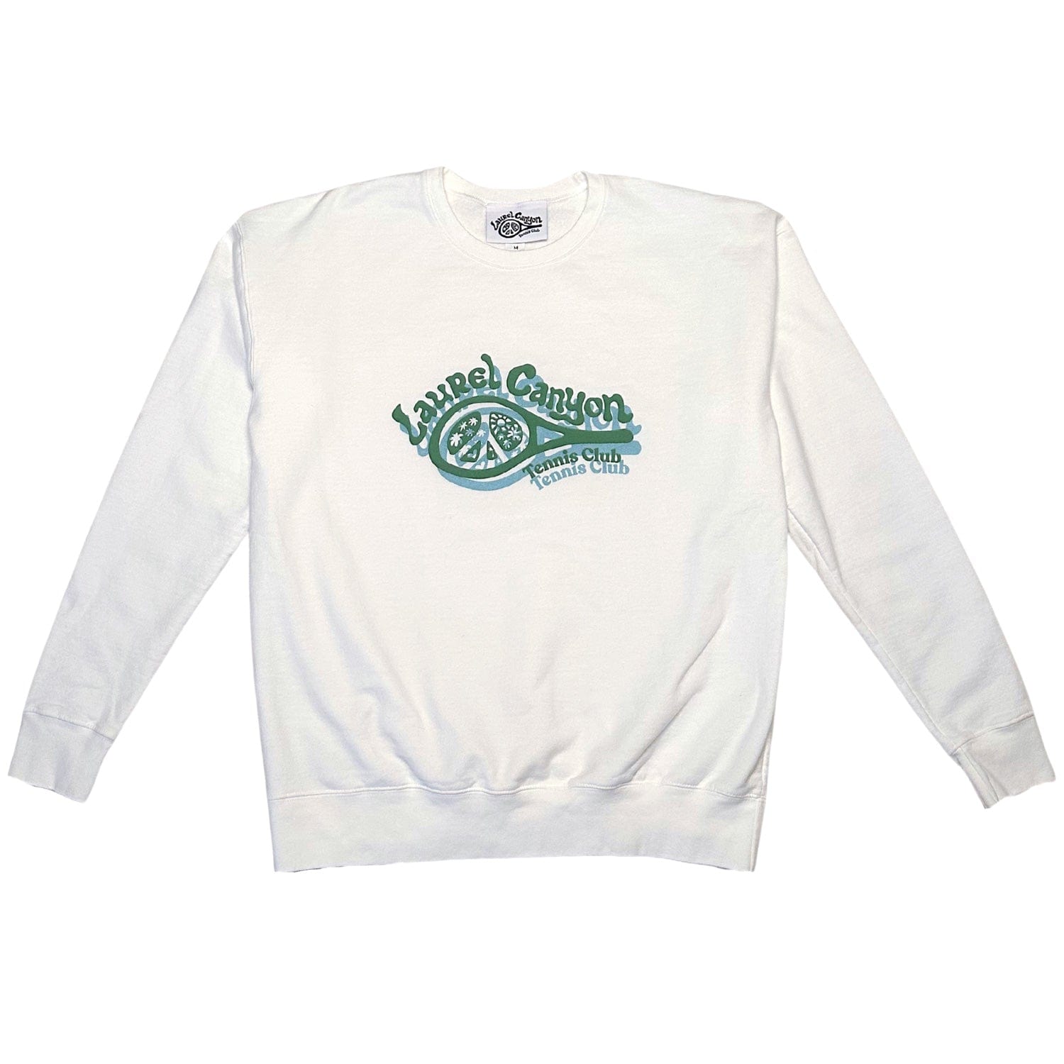 Unisex Laurel Canyon Tennis Club Crewneck Sweatshirt in White