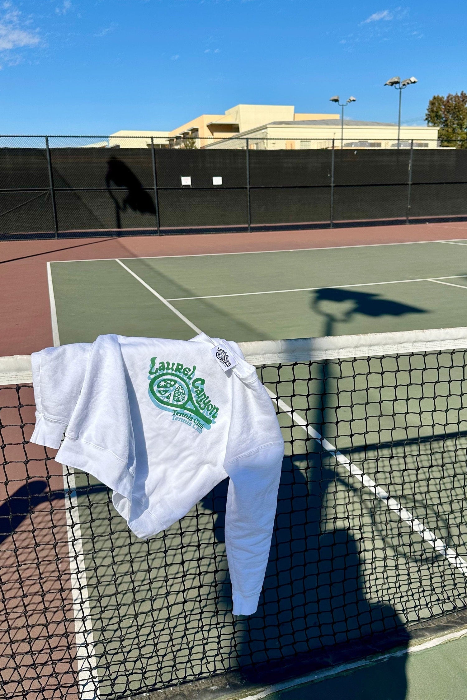 Unisex Laurel Canyon Tennis Club Crewneck Sweatshirt in White