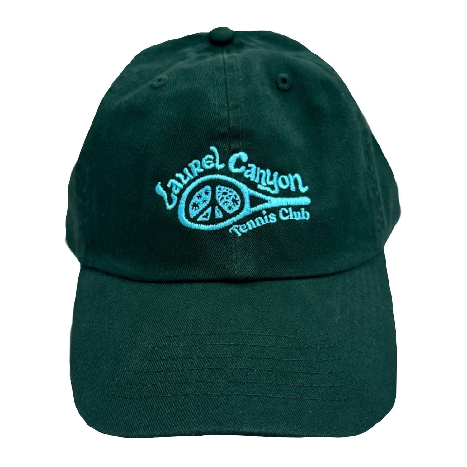 Unisex Laurel Canyon Tennis Club Embroidered Cotton Tennis Hat in Pacific Green