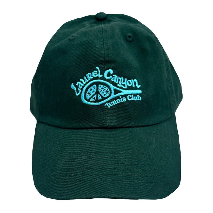 Unisex Laurel Canyon Tennis Club Embroidered Cotton Tennis Hat in Pacific Green