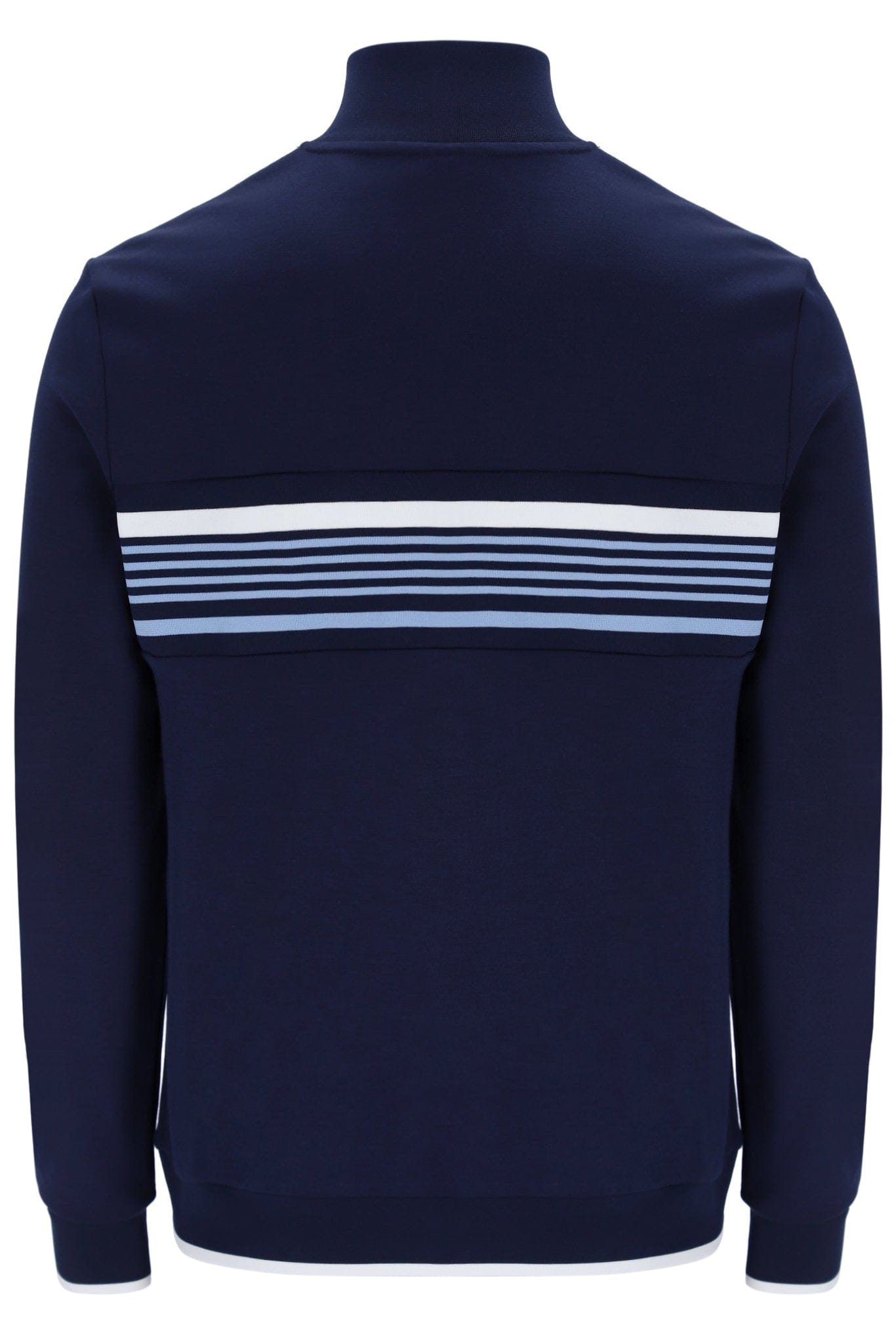 Vasco Cut And Sew Track Jacket  Jacquard Tape In Fila Navy/White/Vista Blue