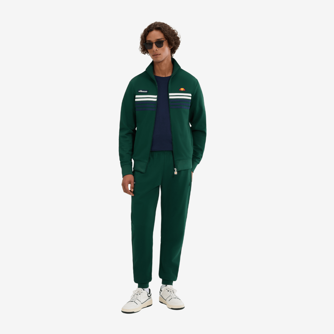 Vicenza Track Jacket in Dark Green