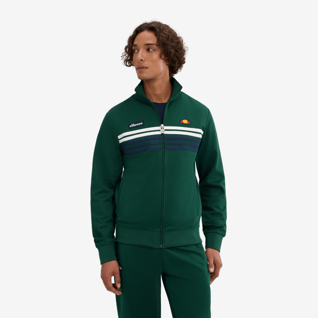 Vicenza Track Jacket in Dark Green