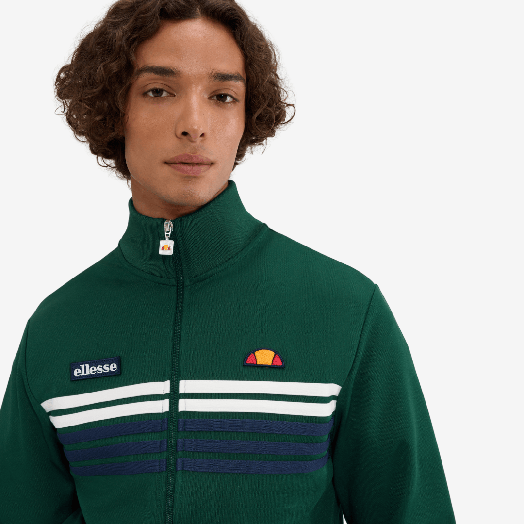 Vicenza Track Jacket in Dark Green