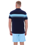 Young Line Polo Shirt in Martime Blue/Baltic Sea