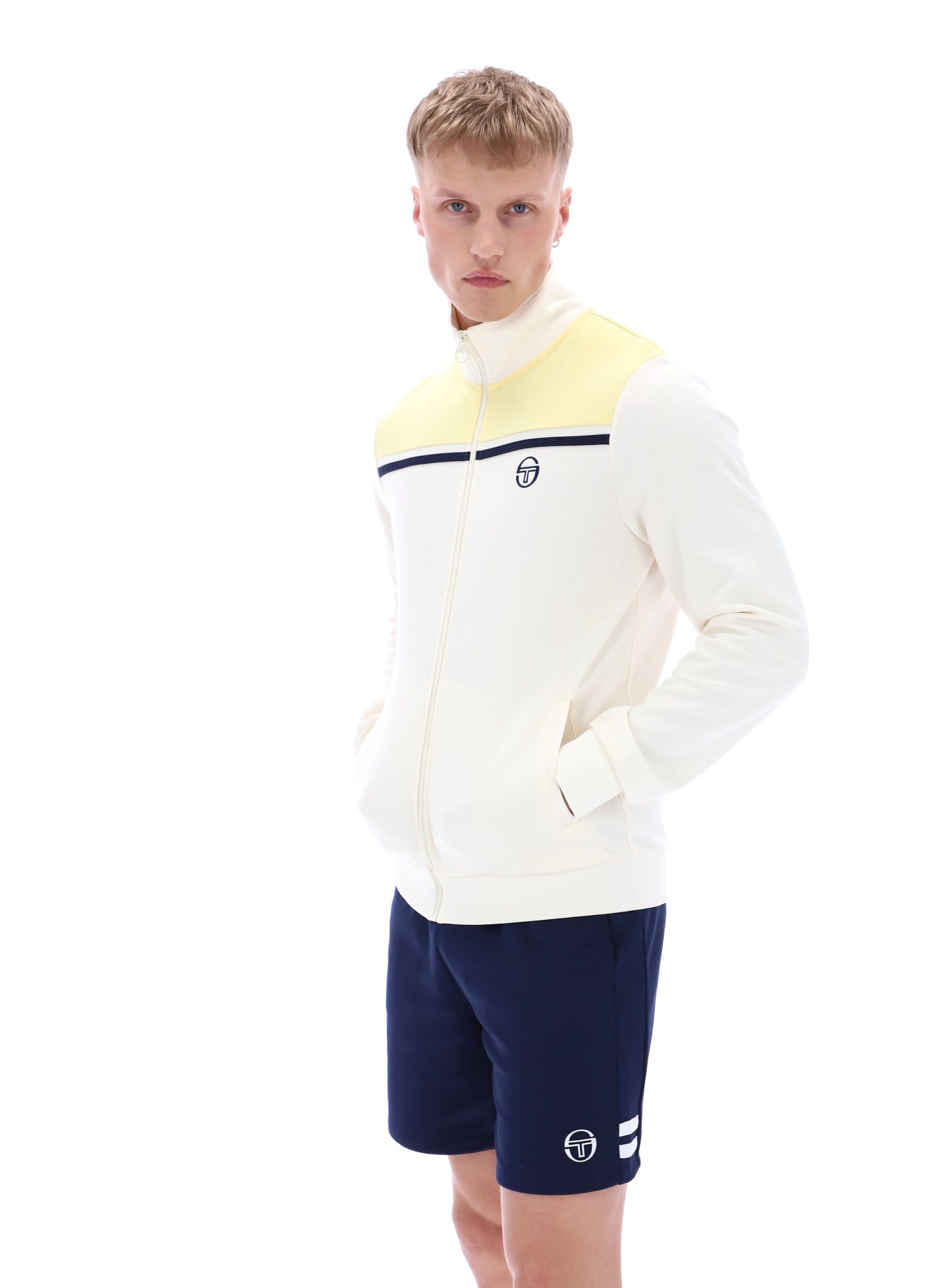 Youngline Track Top In Gardenia/Pale Banana